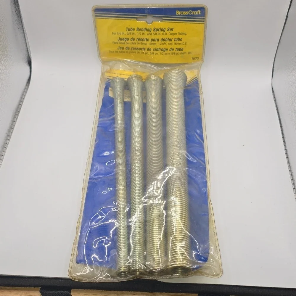 BrassCraft T073 Tube Bending Spring Set Manual for Copper 1/4-5/8 in 4 Pieces